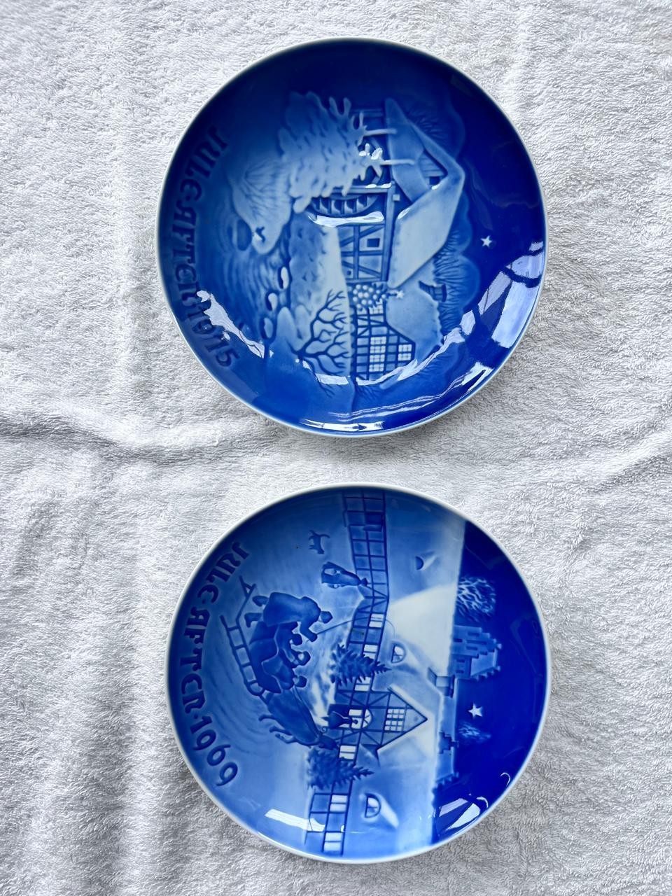 Pair of Royal Copenhagen Christmas Plates - 1969 & 1975