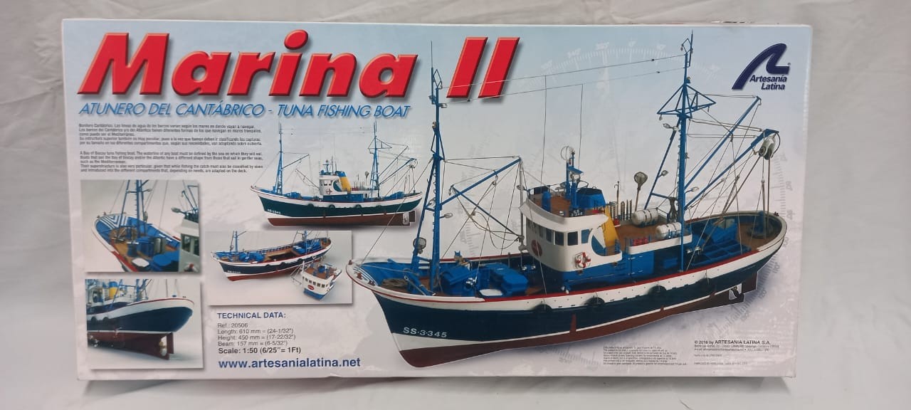 Marina II - Wooden Fishing Boat Model