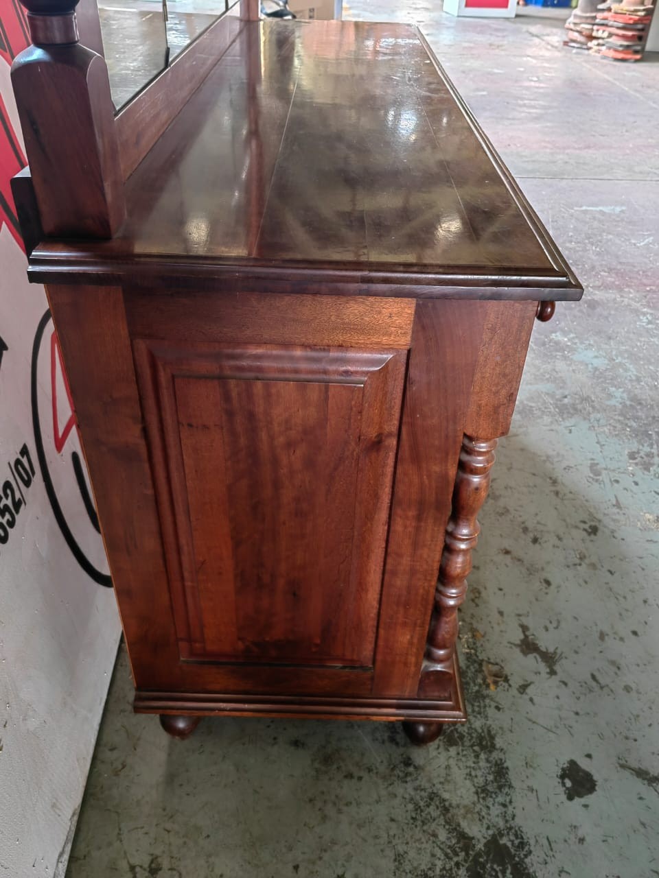 Stained Oregon Pine Dressing table