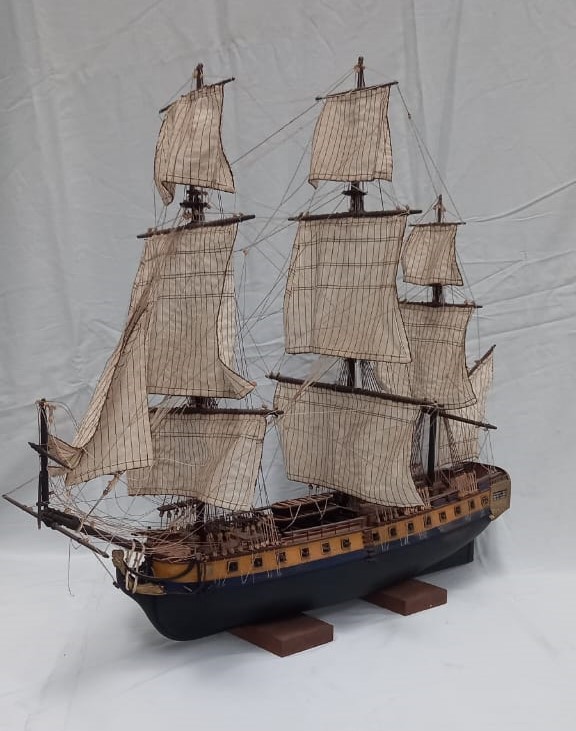 Large Model of the French Warship 'Hermione'