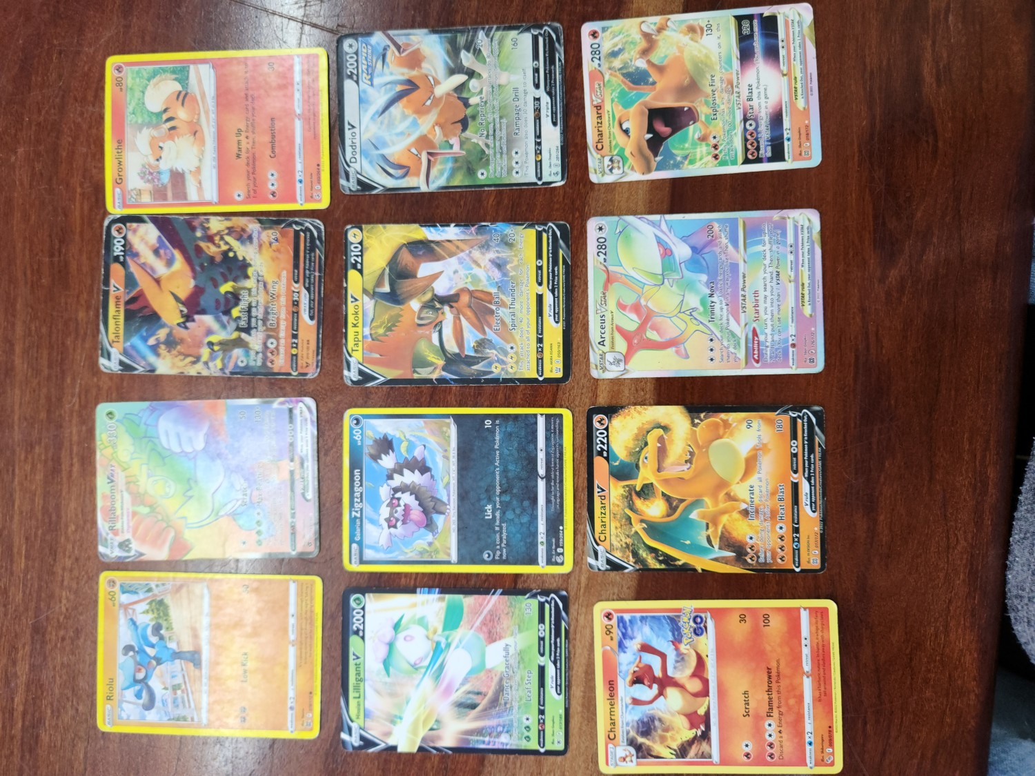 Pokemon collectable Cards x 12