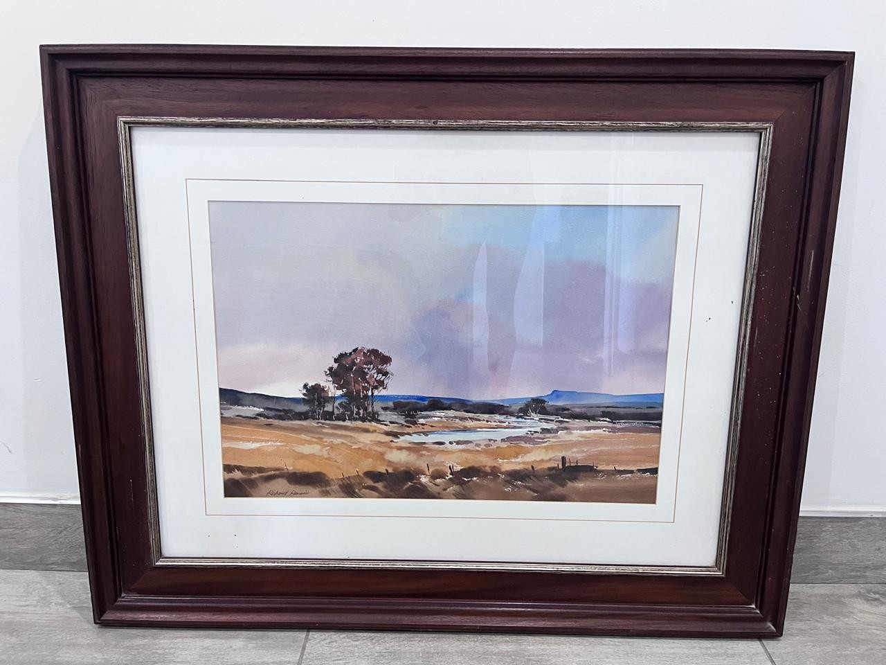 Large Original Richard Rennie Watercolour - Beautifully Framed