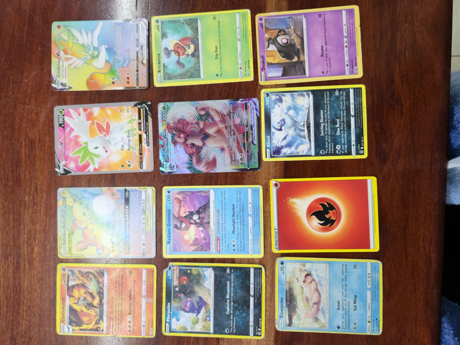 Pokemon collectable Cards x 12