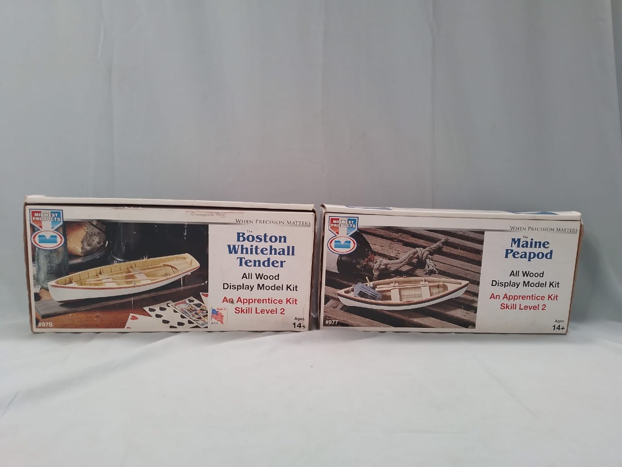 Model Rowing Boat Kit x 2